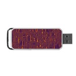 Purple pattern Portable USB Flash (One Side) Front