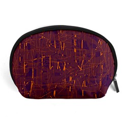 Purple Pattern Accessory Pouches (large) 