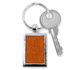 Orange Pattern Key Chains (rectangle) 