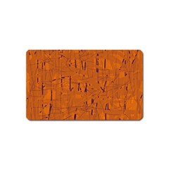 Orange Pattern Magnet (name Card)