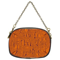 Orange Pattern Chain Purses (one Side) 