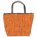 Orange pattern Bucket Bags Back