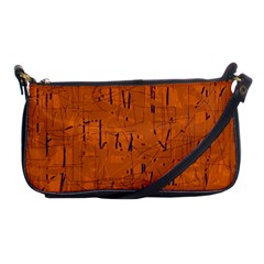 Orange Pattern Shoulder Clutch Bags