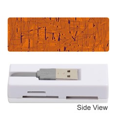 Orange Pattern Memory Card Reader (stick) 