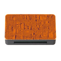 Orange Pattern Memory Card Reader With Cf