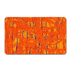 Orange Pattern Magnet (rectangular)