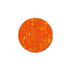 Orange Pattern Golf Ball Marker (4 Pack)