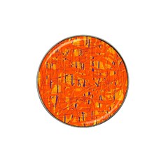 Orange Pattern Hat Clip Ball Marker