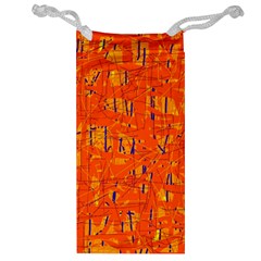 Orange Pattern Jewelry Bags