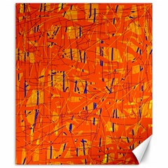 Orange Pattern Canvas 20  X 24  