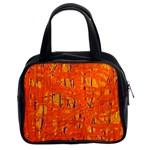 Orange pattern Classic Handbags (2 Sides) Front