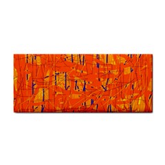 Orange Pattern Hand Towel