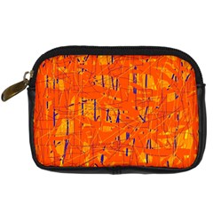 Orange Pattern Digital Camera Cases