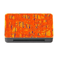 Orange Pattern Memory Card Reader With Cf