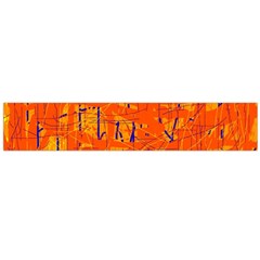 Orange Pattern Flano Scarf (large)