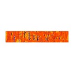 Orange pattern Flano Scarf (Mini) Front