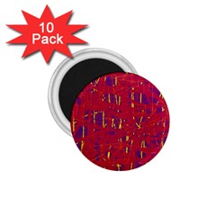 Red And Blue Pattern 1 75  Magnets (10 Pack)  by Valentinaart