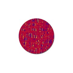 Red And Blue Pattern Golf Ball Marker (10 Pack) by Valentinaart