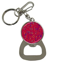 Red And Blue Pattern Bottle Opener Key Chains by Valentinaart