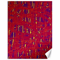 Red And Blue Pattern Canvas 18  X 24  