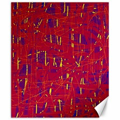 Red And Blue Pattern Canvas 20  X 24   by Valentinaart