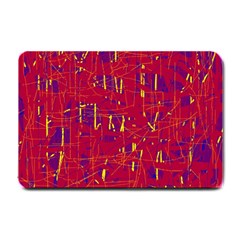 Red And Blue Pattern Small Doormat 