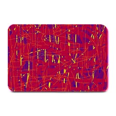 Red And Blue Pattern Plate Mats