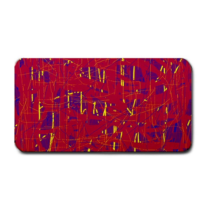 Red and blue pattern Medium Bar Mats