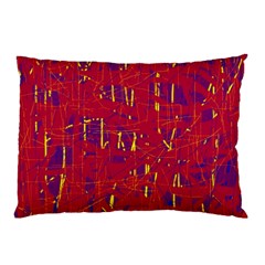 Red And Blue Pattern Pillow Case