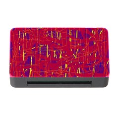 Red And Blue Pattern Memory Card Reader With Cf