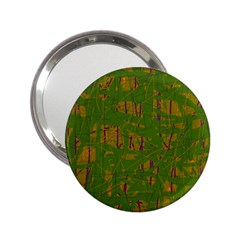 Green Pattern 2 25  Handbag Mirrors