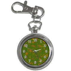 Green Pattern Key Chain Watches by Valentinaart