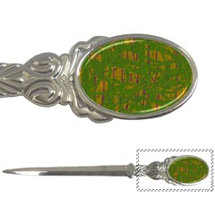 Green Pattern Letter Openers