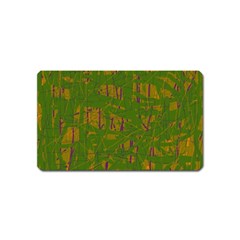 Green Pattern Magnet (name Card) by Valentinaart