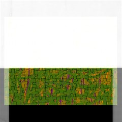 Green Pattern Rectangular Jigsaw Puzzl