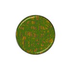 Green pattern Hat Clip Ball Marker (10 pack) Front