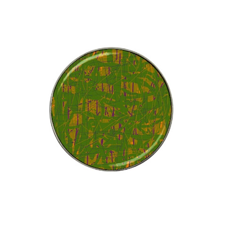 Green pattern Hat Clip Ball Marker (10 pack)