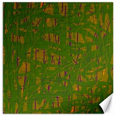 Green Pattern Canvas 12  X 12  