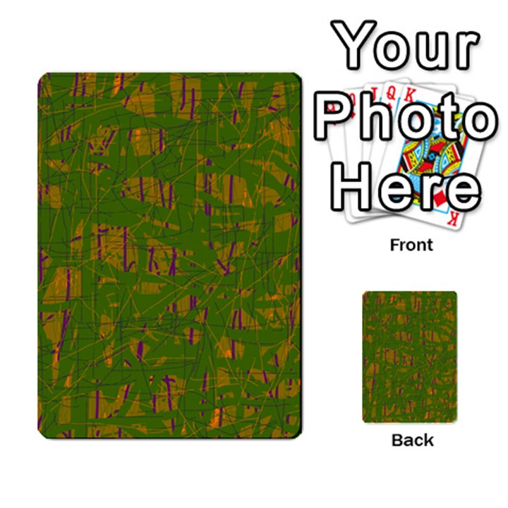 Green pattern Multi-purpose Cards (Rectangle) 