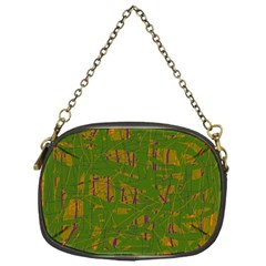 Green Pattern Chain Purses (one Side) 