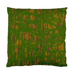 Green Pattern Standard Cushion Case (one Side)