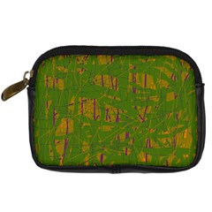 Green Pattern Digital Camera Cases