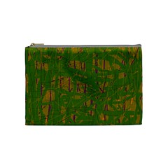 Green Pattern Cosmetic Bag (medium) 