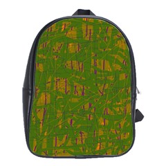 Green Pattern School Bags(large) 