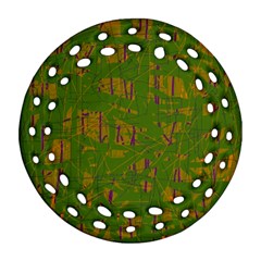 Green Pattern Ornament (round Filigree) 