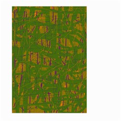 Green Pattern Large Garden Flag (two Sides) by Valentinaart