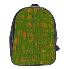 Green Pattern School Bags (xl) 