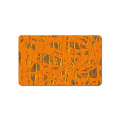 Orange Pattern Magnet (name Card)