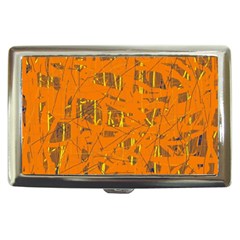 Orange Pattern Cigarette Money Cases