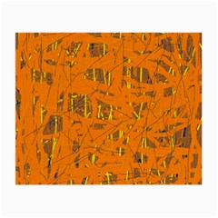 Orange Pattern Small Glasses Cloth